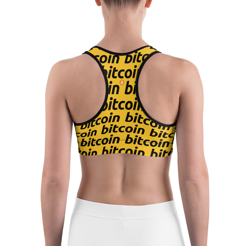 Bitcoin Honey Sports Bra printful