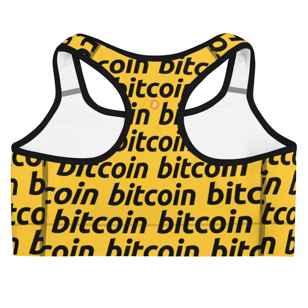 Bitcoin Honey Sports Bra printful