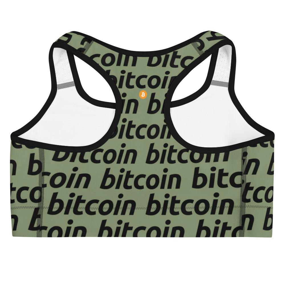 Bitcoin Forest Sports Bra printful
