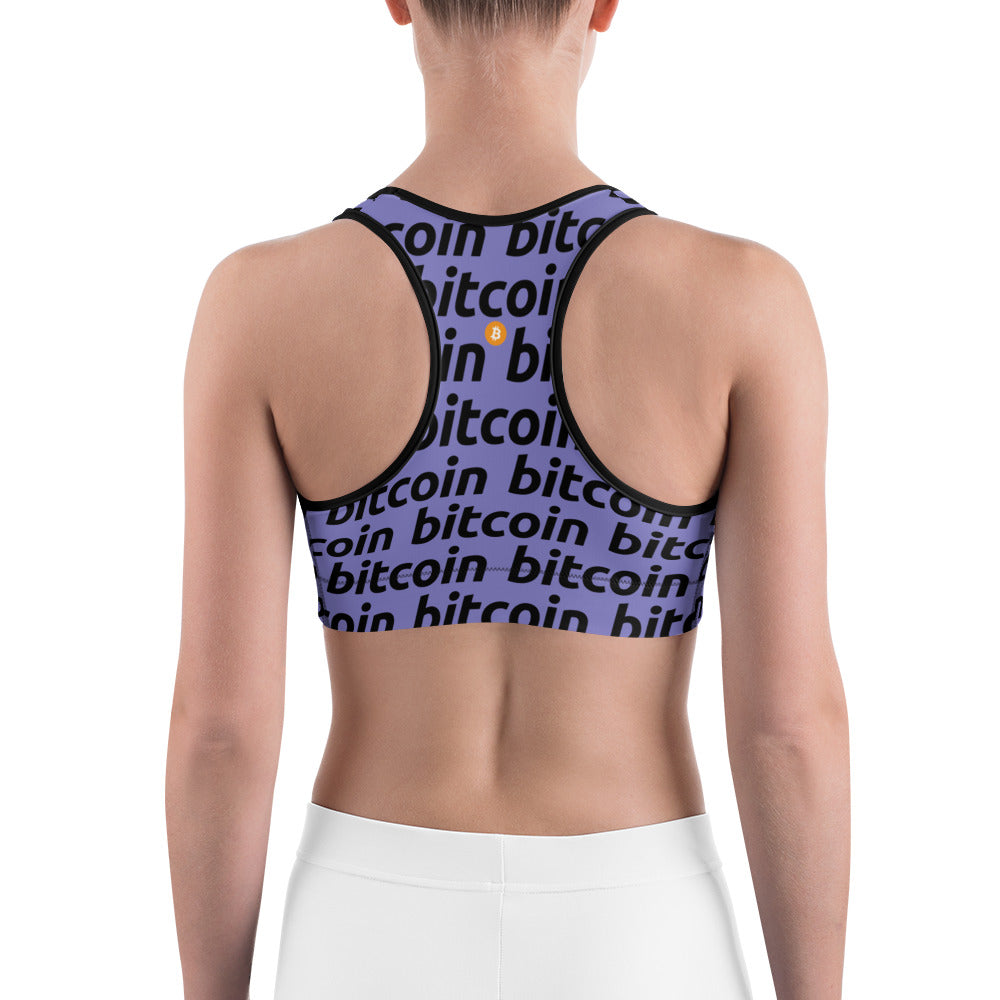 Bitcoin Violetta Sports Bra printful