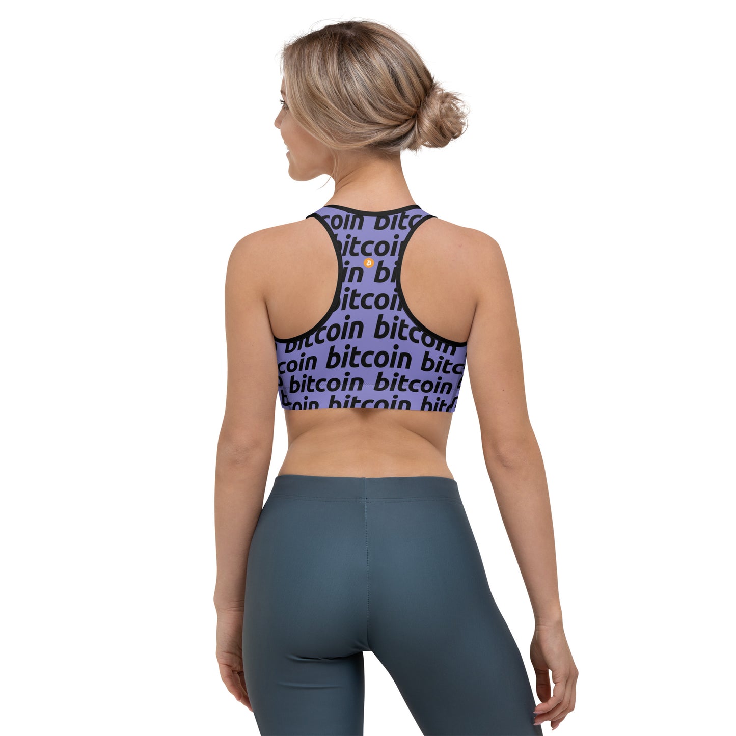 Bitcoin Violetta Sports Bra printful