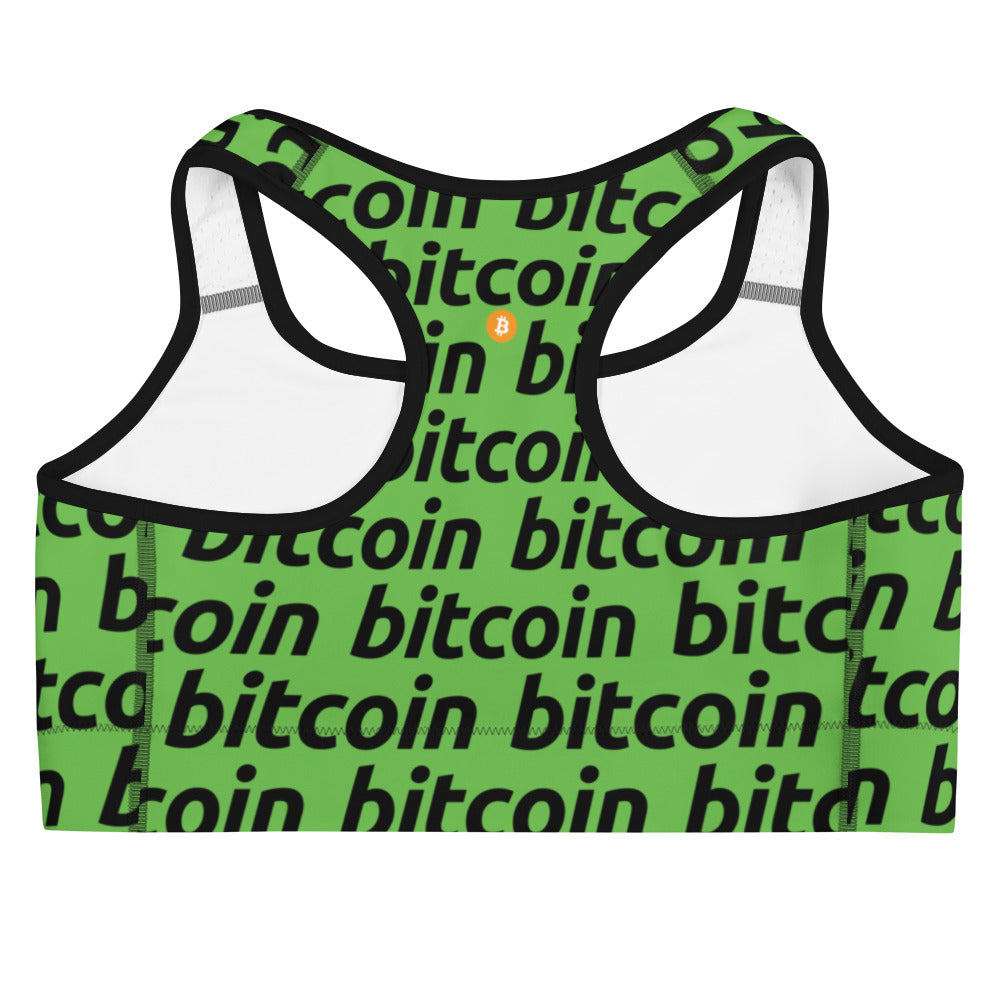 Bitcoin Tree Sports Bra printful
