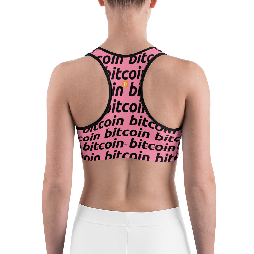 Bitcoin Rosa Sports Bra