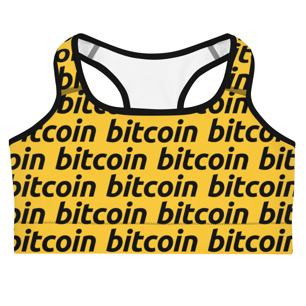 Bitcoin Honey Sports Bra printful