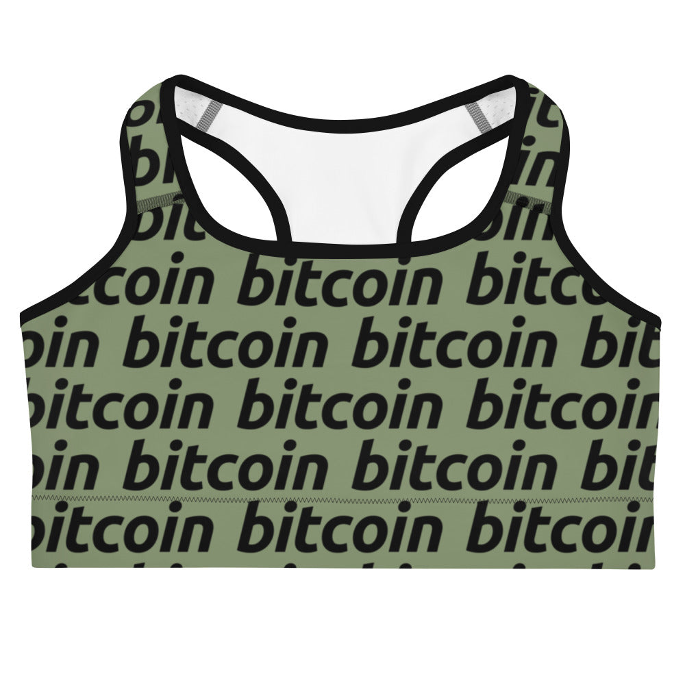 Bitcoin Forest Sports Bra printful