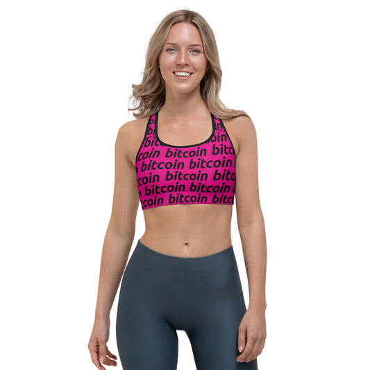 Bitcoin Amarena Sports Bra printful
