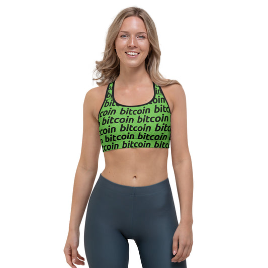 Bitcoin Tree Sports Bra printful
