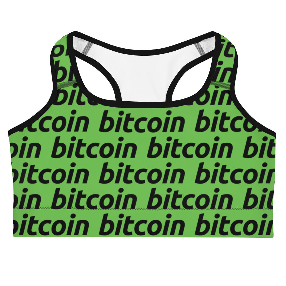 Bitcoin Tree Sports Bra printful