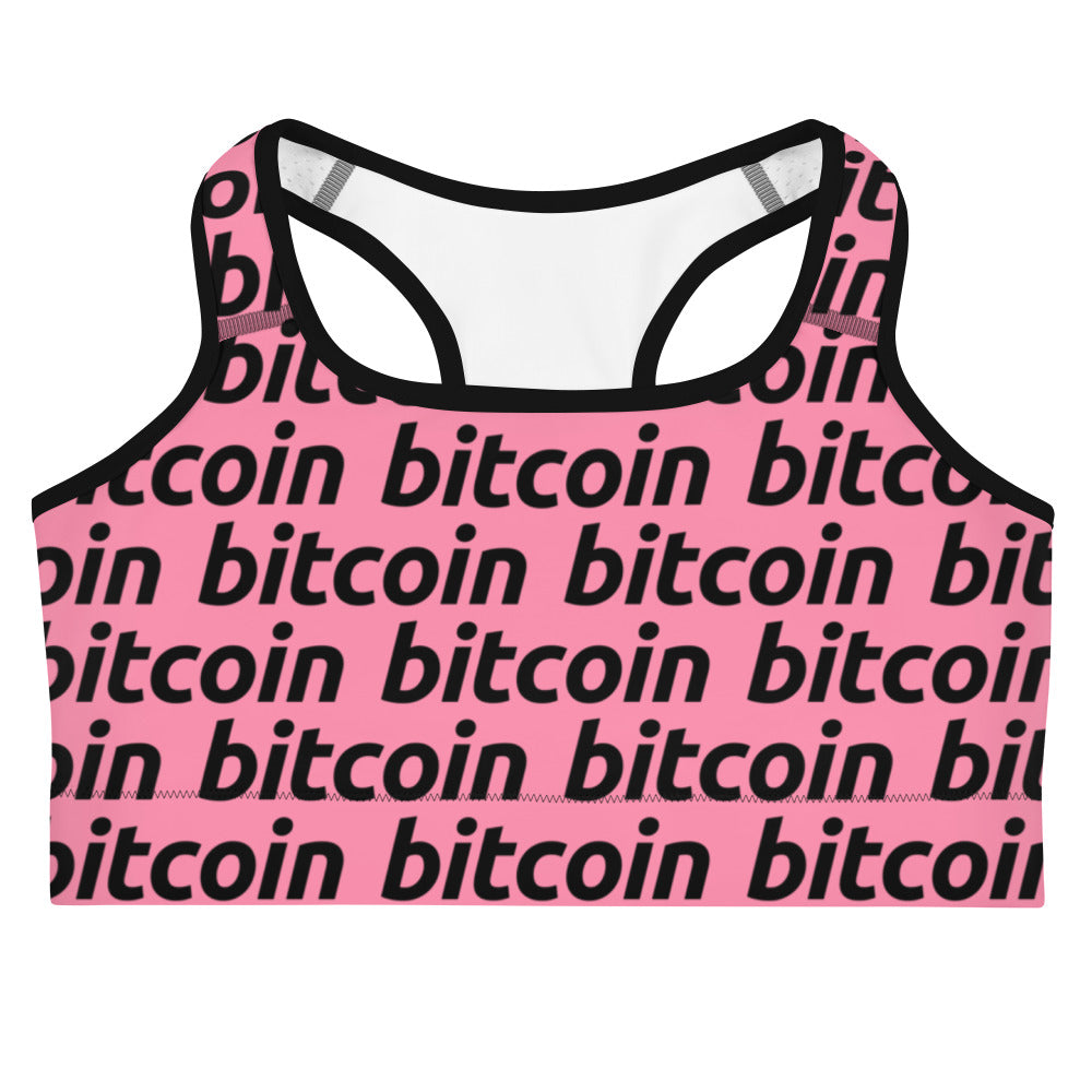 Bitcoin Rosa Sports Bra