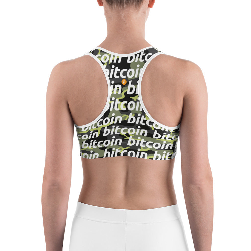 Bitcoin Everglade Sports Bra printful