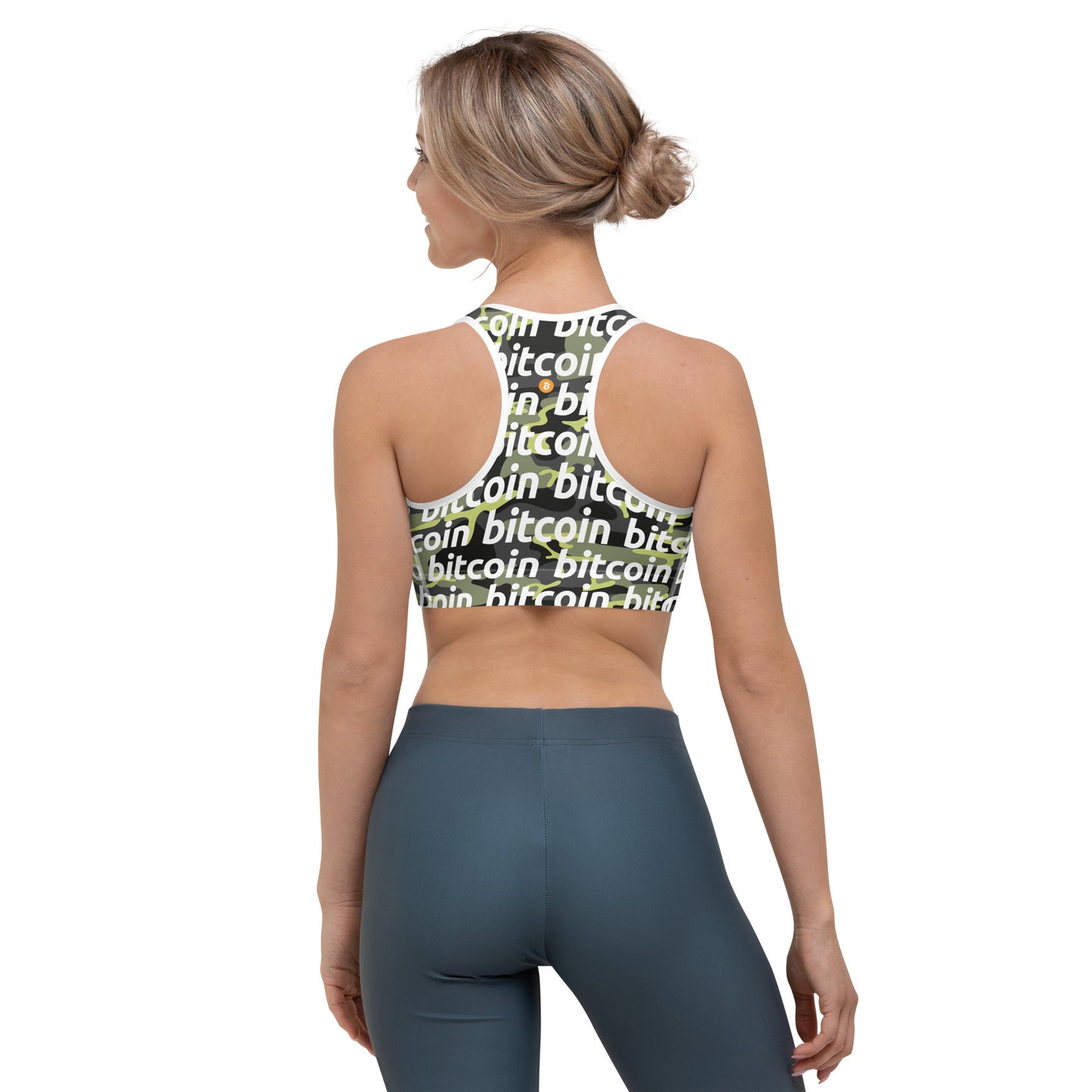 Bitcoin Everglade Sports Bra printful