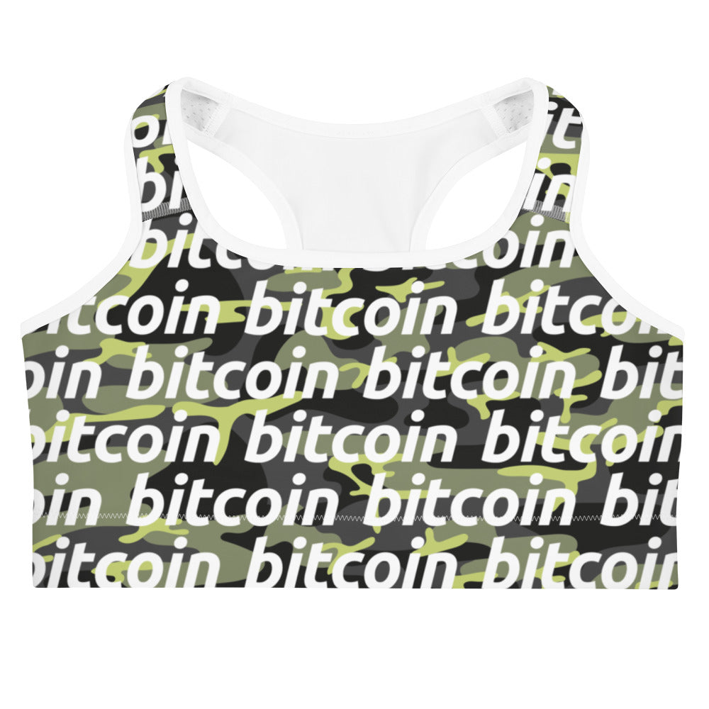 Bitcoin Everglade Sports Bra printful