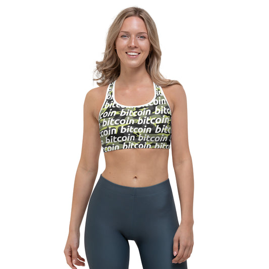 Bitcoin Everglade Sports Bra printful