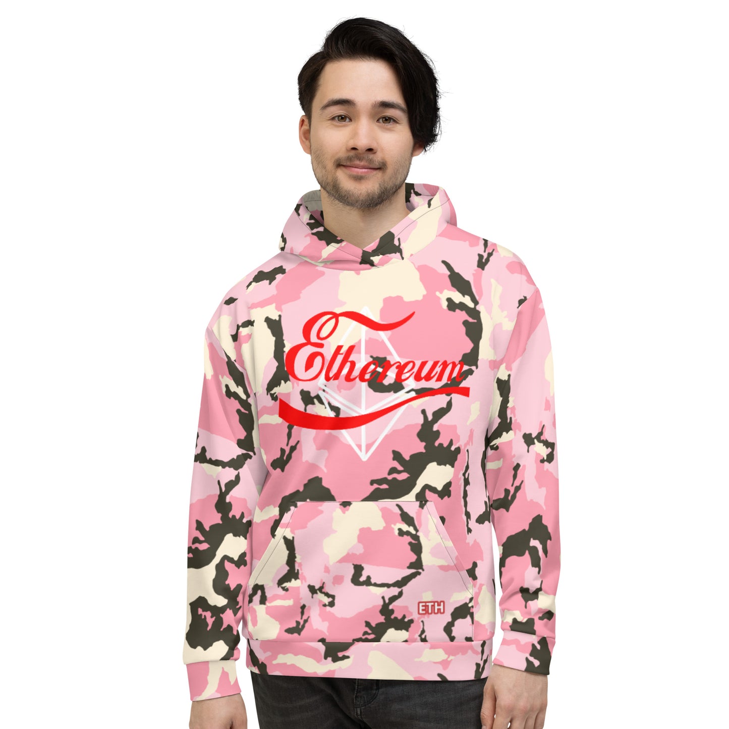 Ethereum Pink Camo Hoodie In N Out Crypto