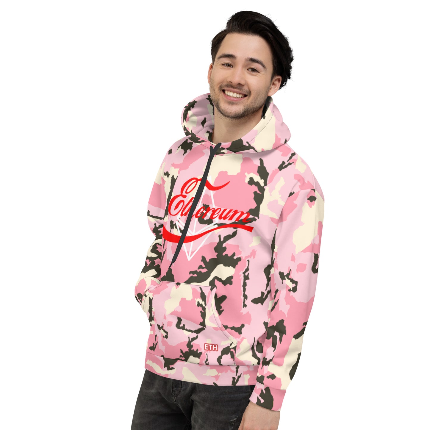 Ethereum Pink Camo Hoodie In N Out Crypto