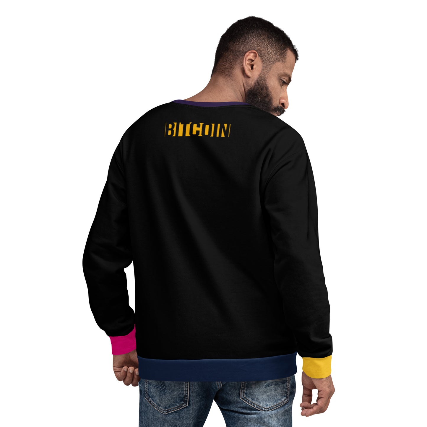 Bitcoin Sign Colors Sweatshirt printful