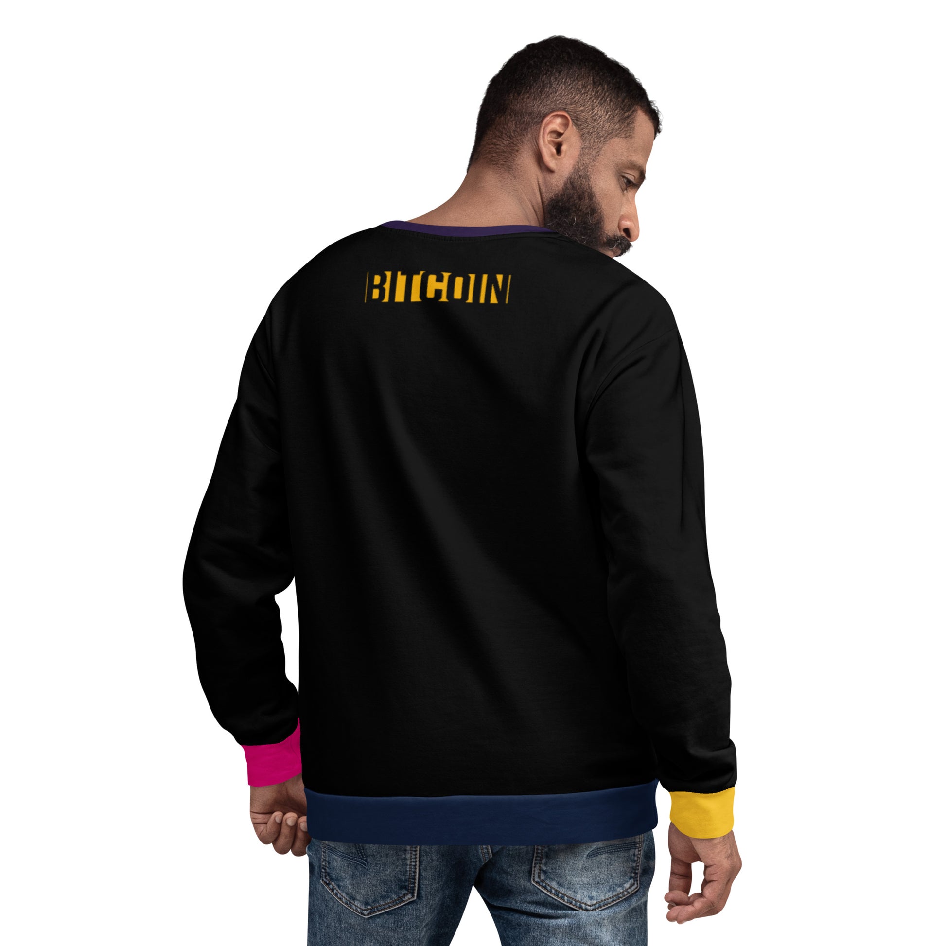 Bitcoin Sign Colors Sweatshirt printful
