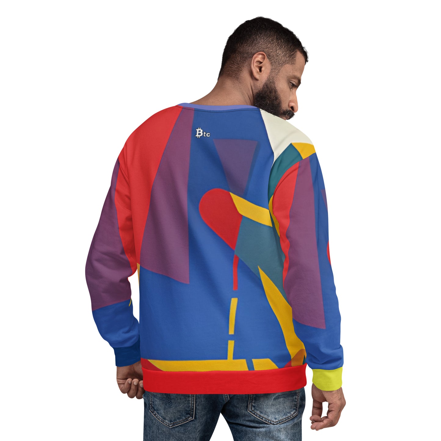 Bitcoin Colorwave Sweatshirt printful