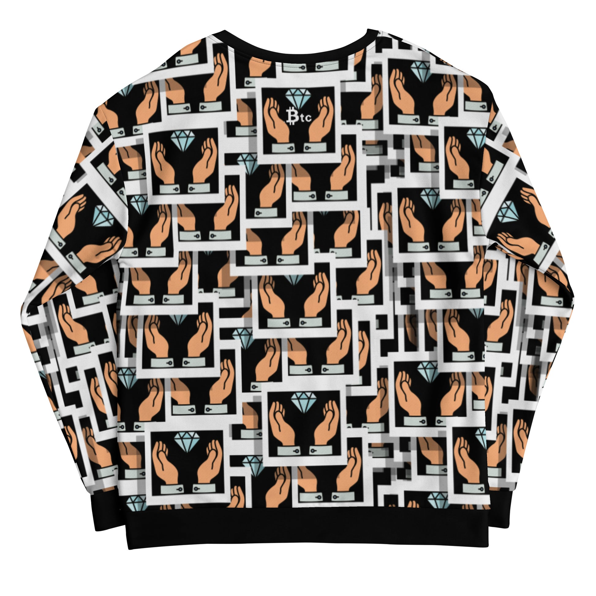 Bitcoin Diamond Hand Sweatshirt printful