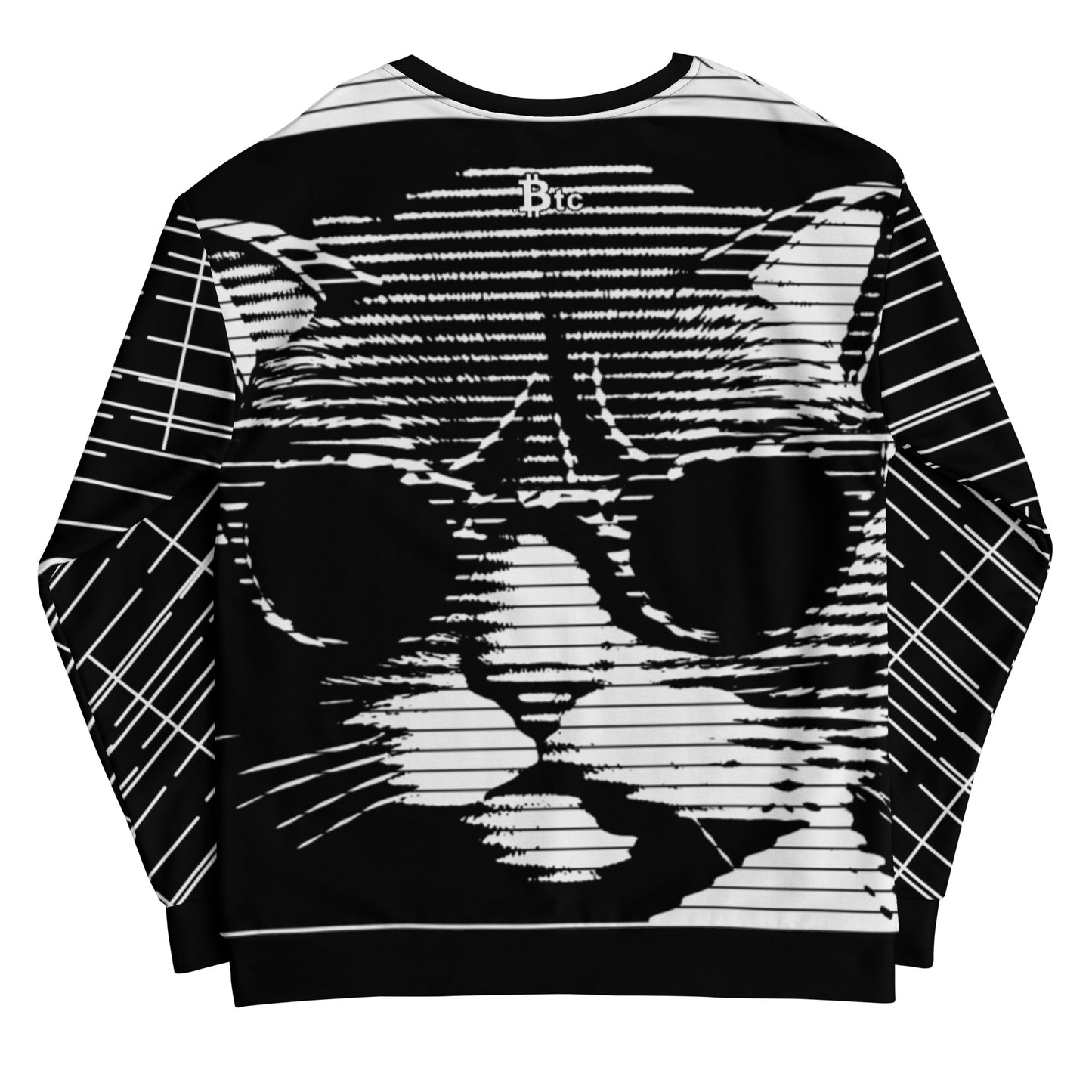 Bitcoin Bw Cat Sweatshirt printful
