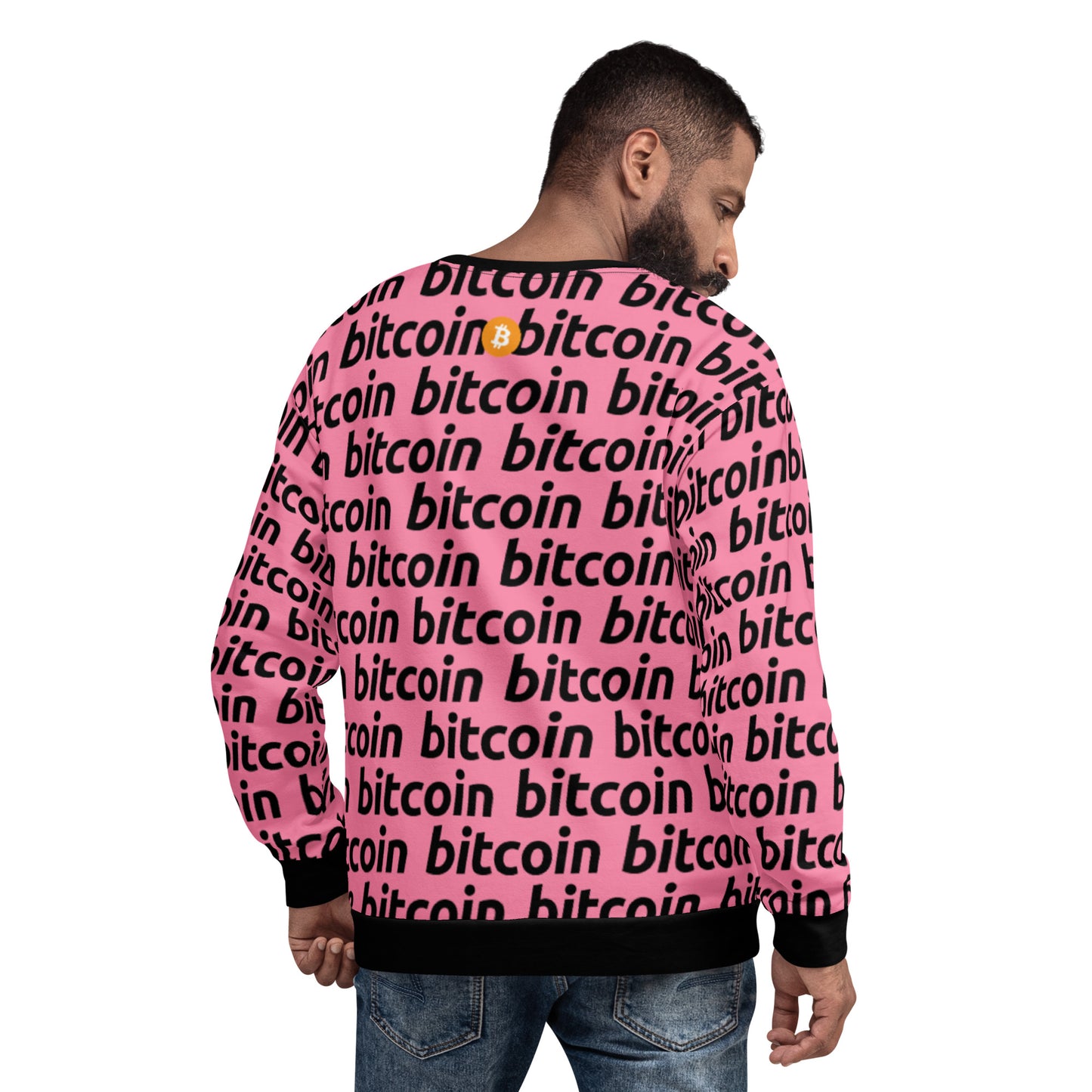 Bitcoin Rosa Sweatshirt printful