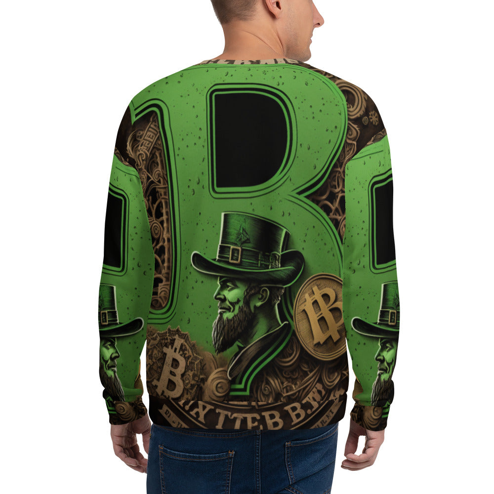 Bitcoin Saint Patrick Gold Sweatshirt printful