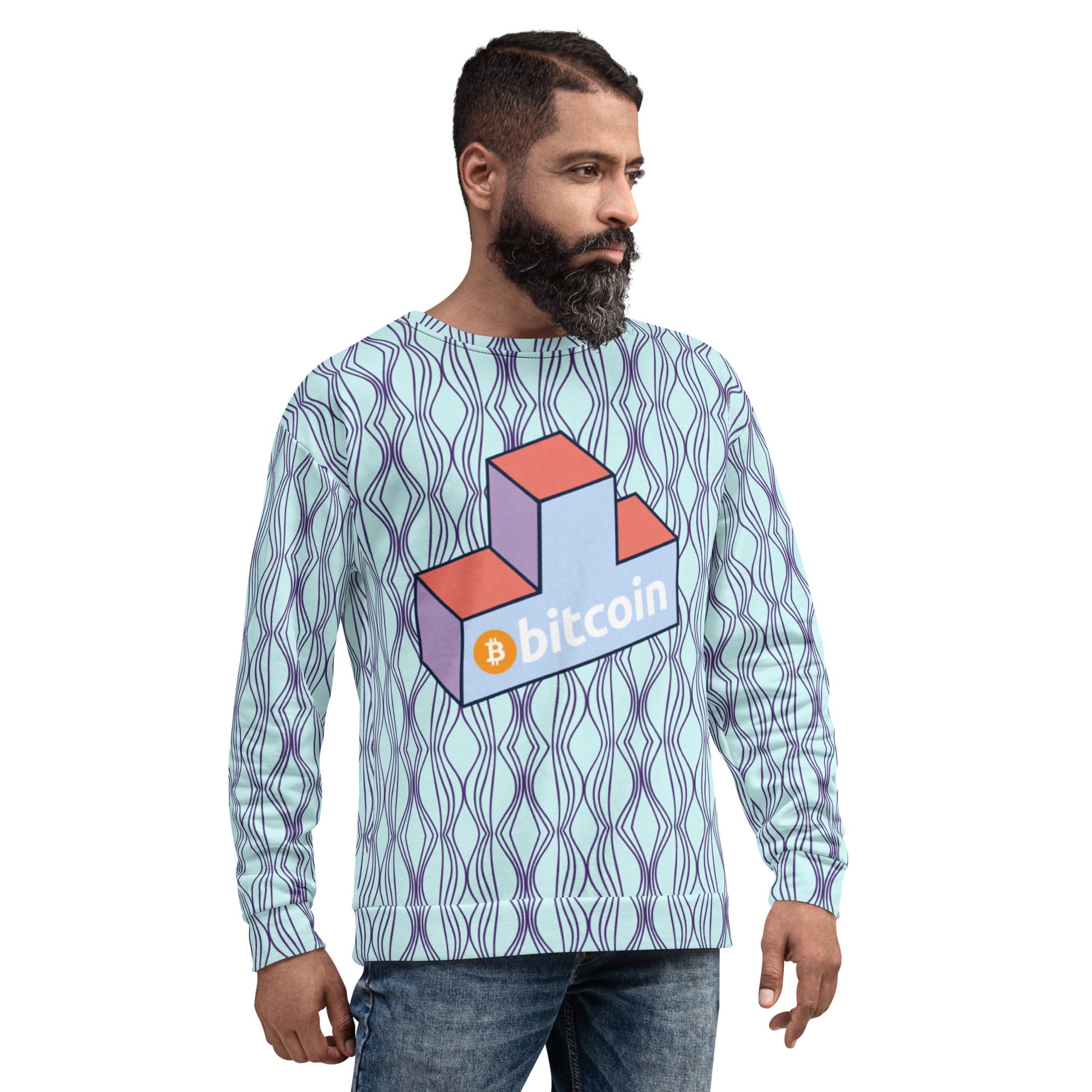 Bitcoin Tetrix Sweatshirt printful