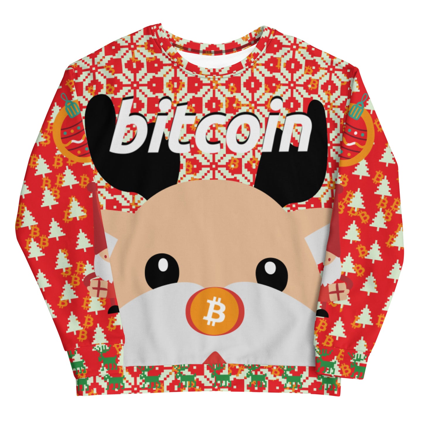 Bitcoin Christmas Ugly Sweatshirt