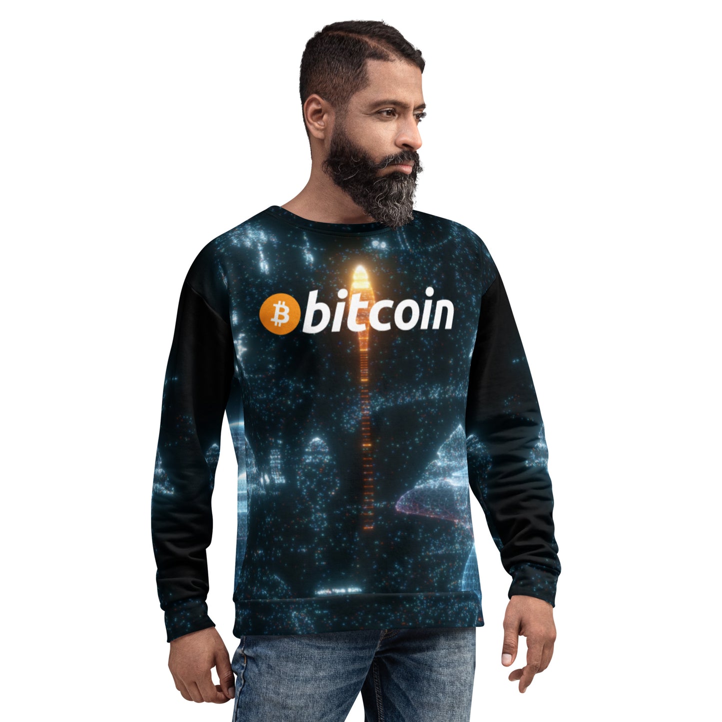 Bitcoin F Space Sweatshirt printful