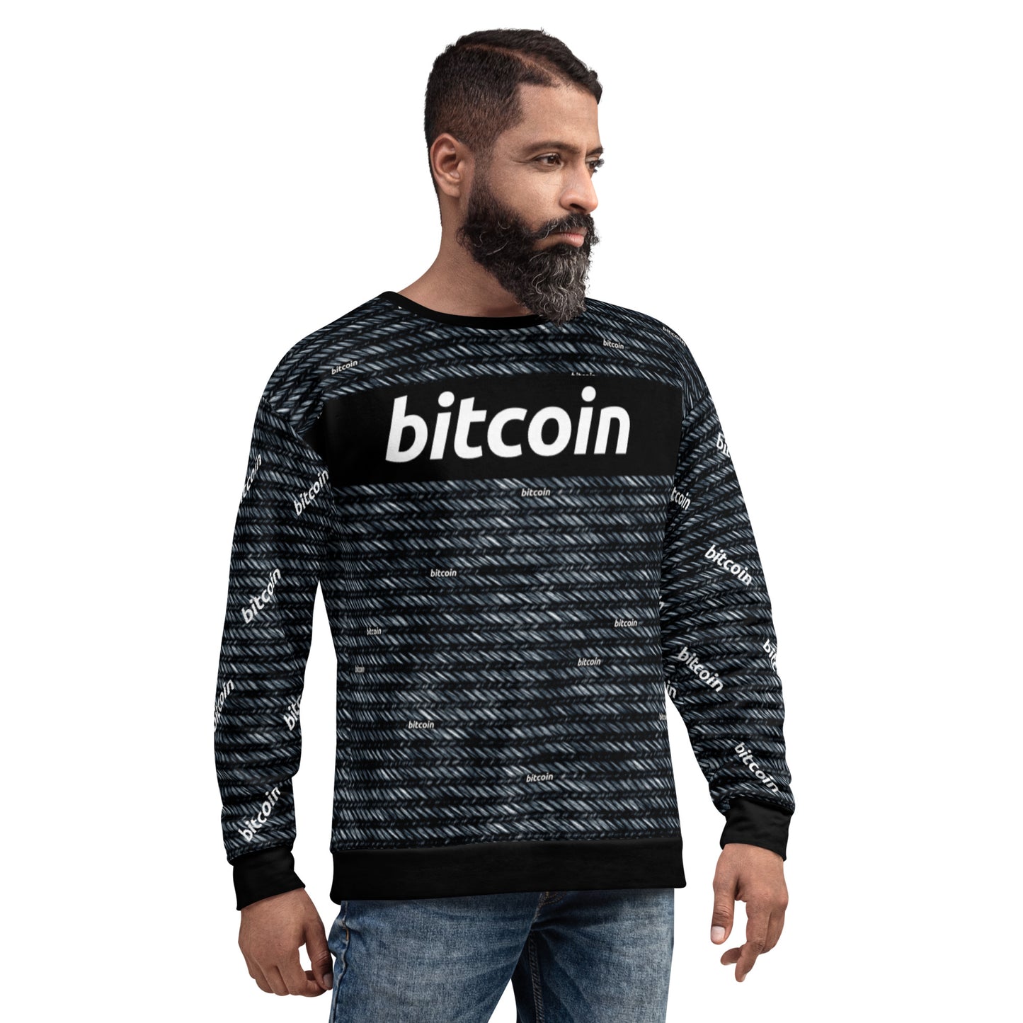 Bitcoin Jeans Stylish Sweatshirt printful