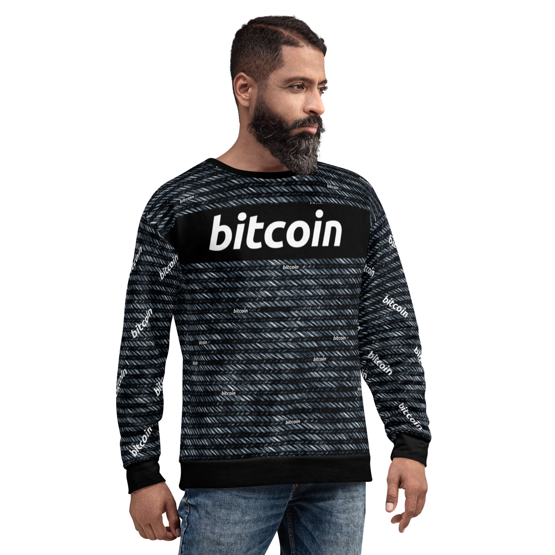 Bitcoin Jeans Stylish Sweatshirt printful