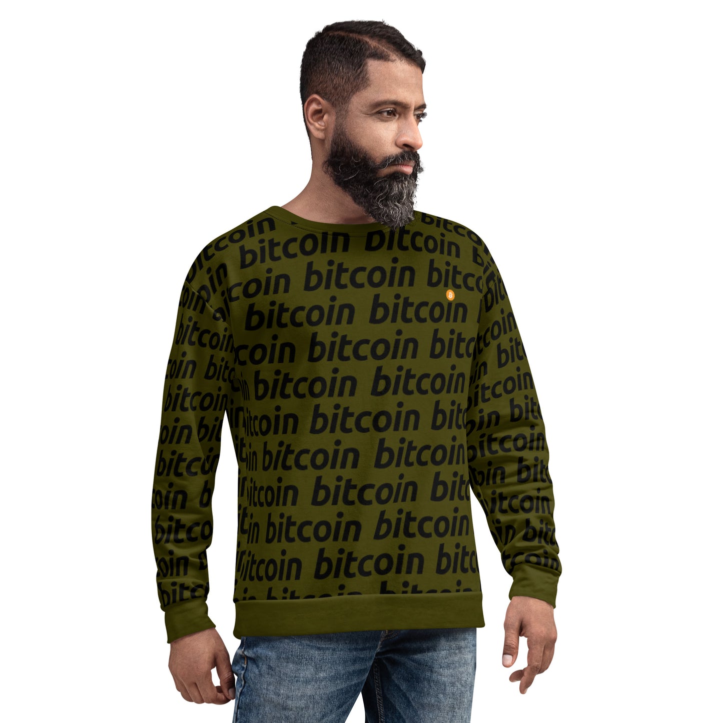 Bitcoin Deep Green Sweatshirt printful