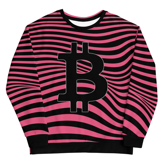 Bitcoin Chaos Stripe Sweatshirt printful