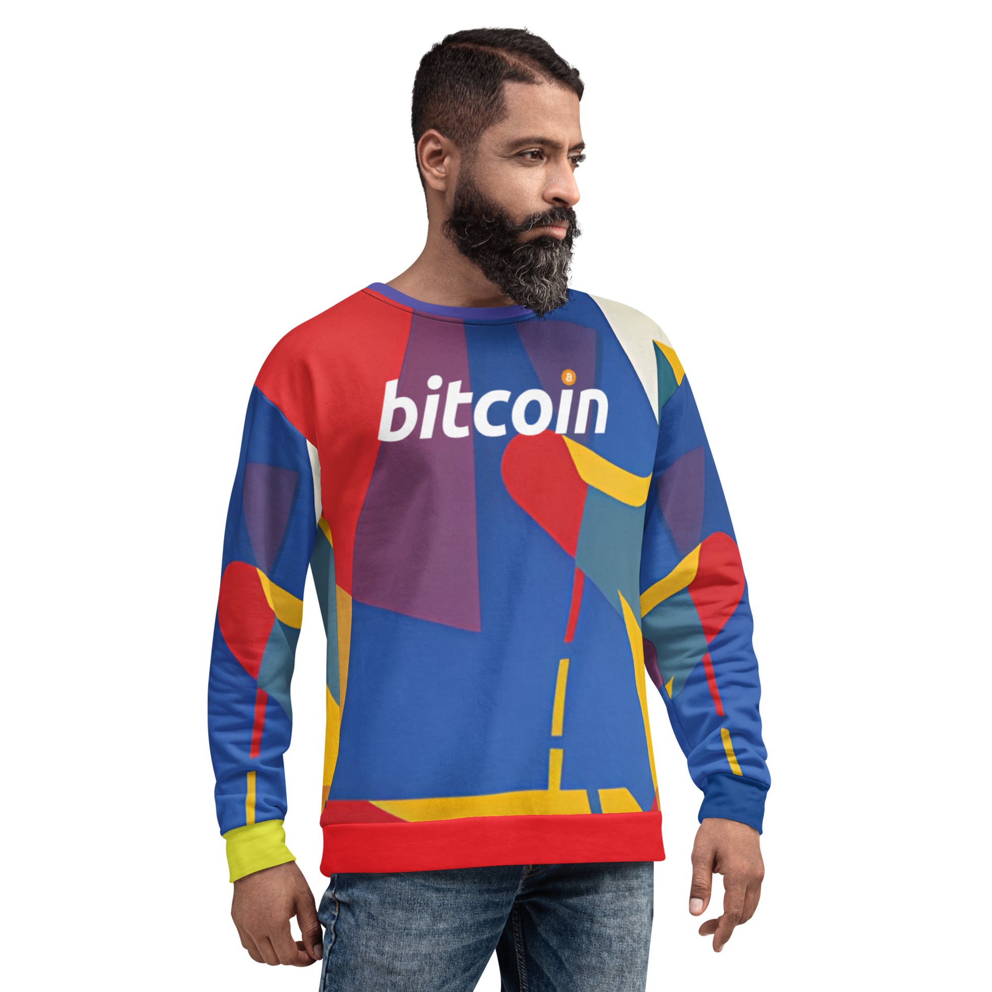 Bitcoin Colorwave Sweatshirt printful