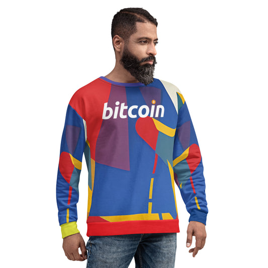 Bitcoin Colorwave Sweatshirt printful