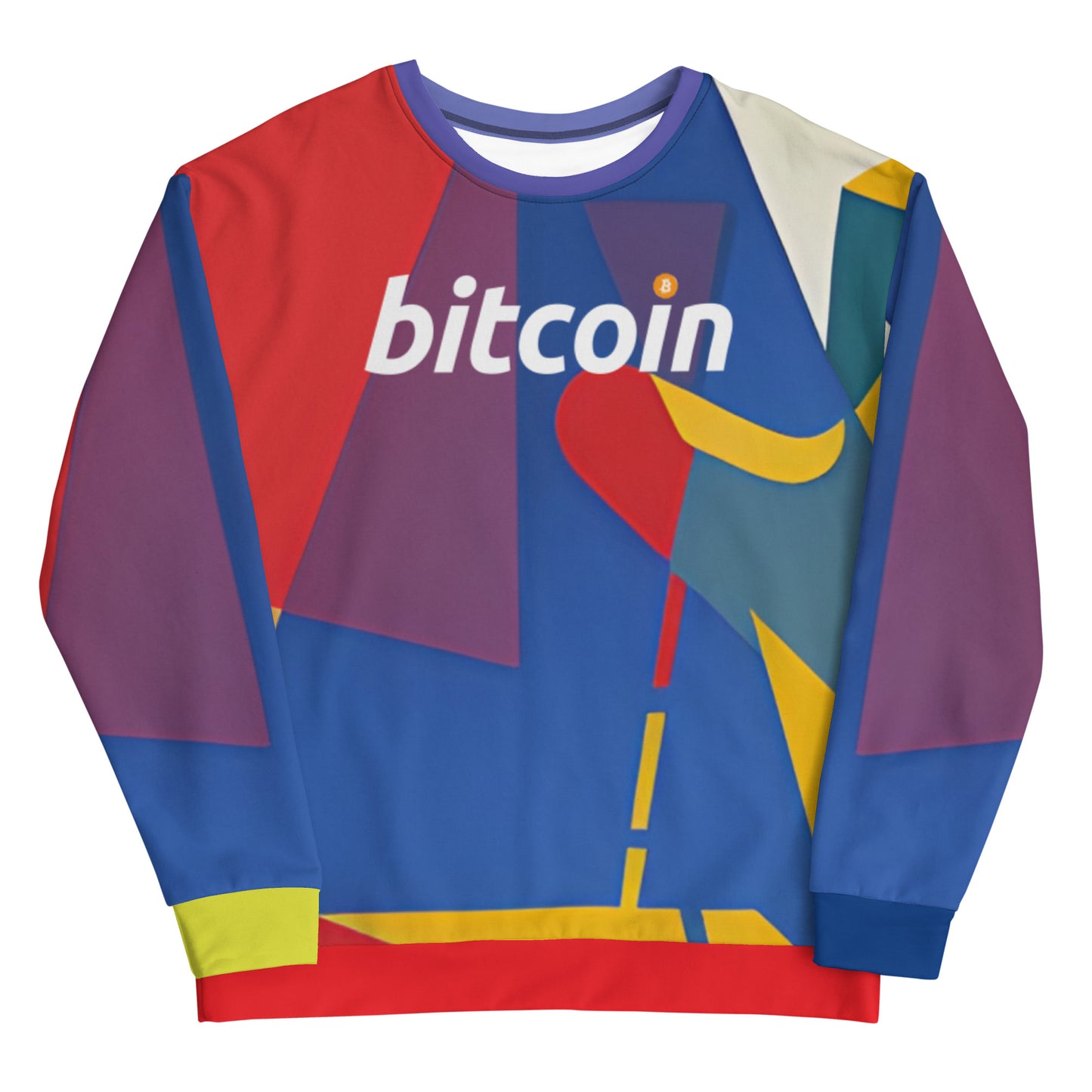 Bitcoin Colorwave Sweatshirt printful