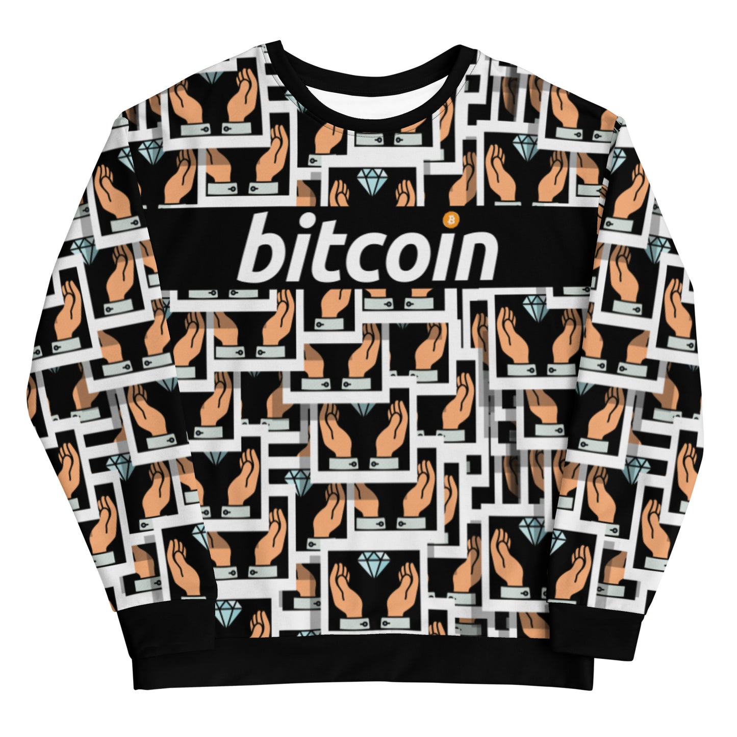 Bitcoin Diamond Hand Sweatshirt printful