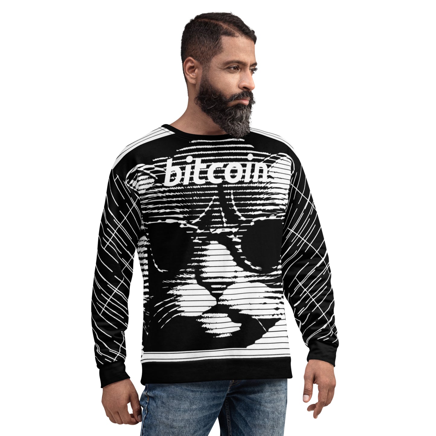 Bitcoin Bw Cat Sweatshirt