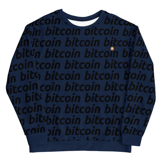 Bitcoin Navy Sweatshirt printful