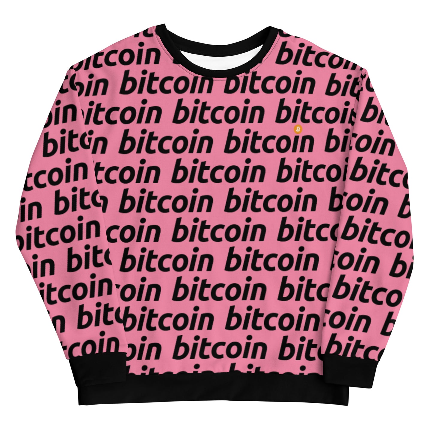 Bitcoin Rosa Sweatshirt printful