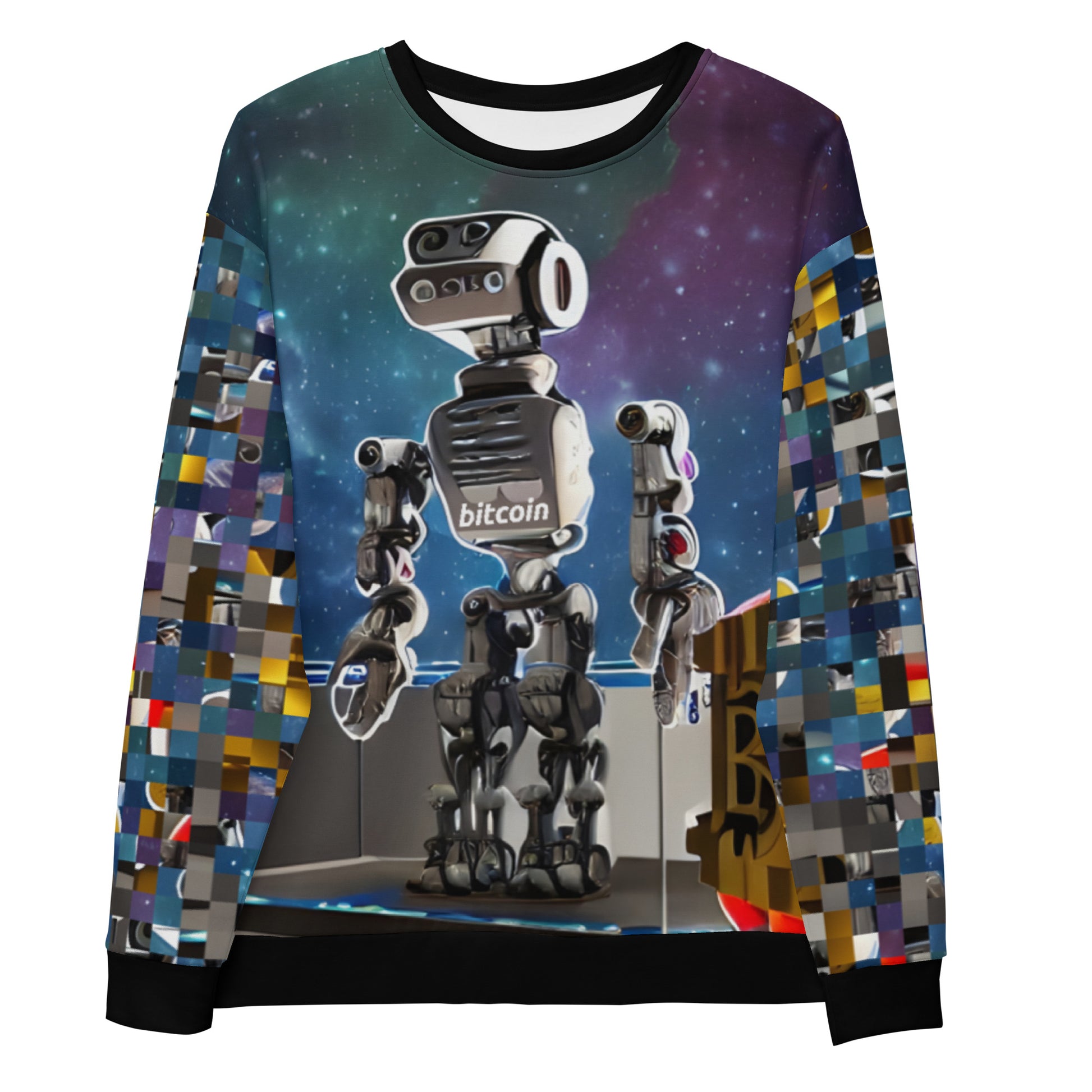 Bitcoin Fish Robot Sweatshirt printful