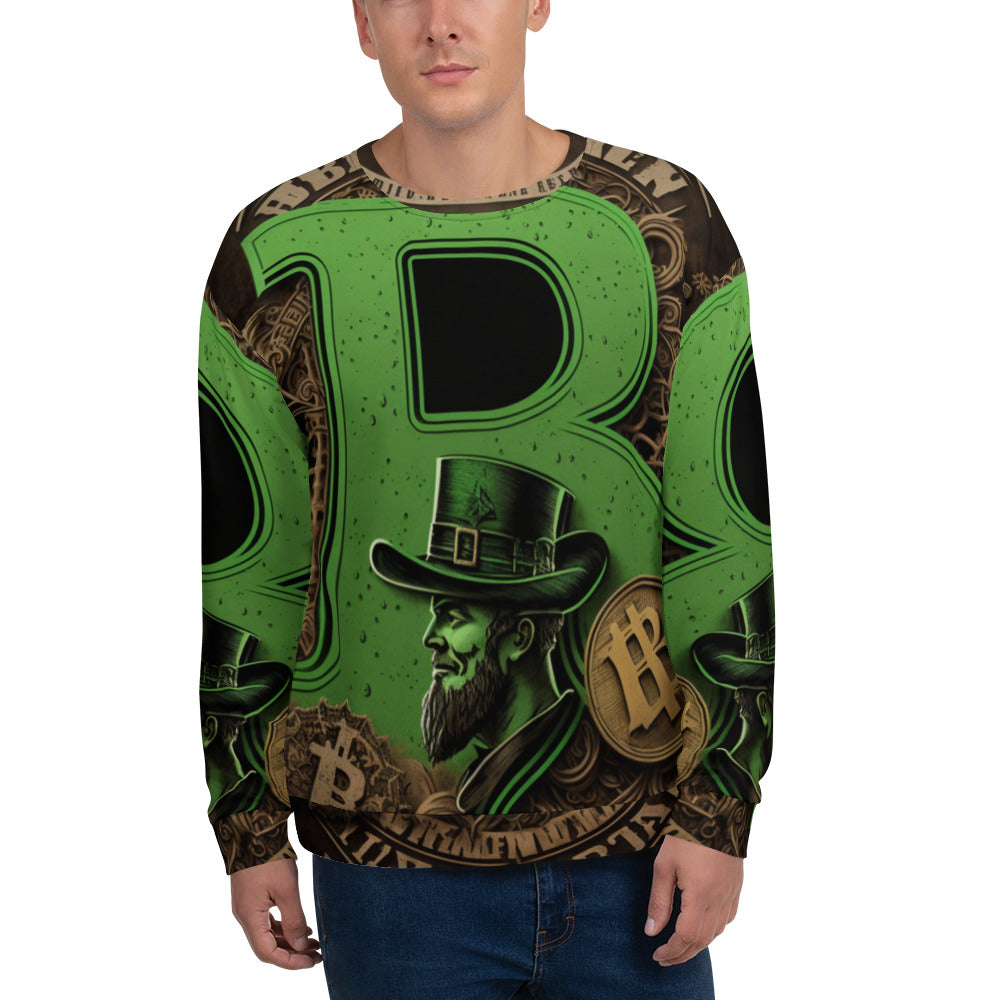 Bitcoin Saint Patrick Gold Sweatshirt printful