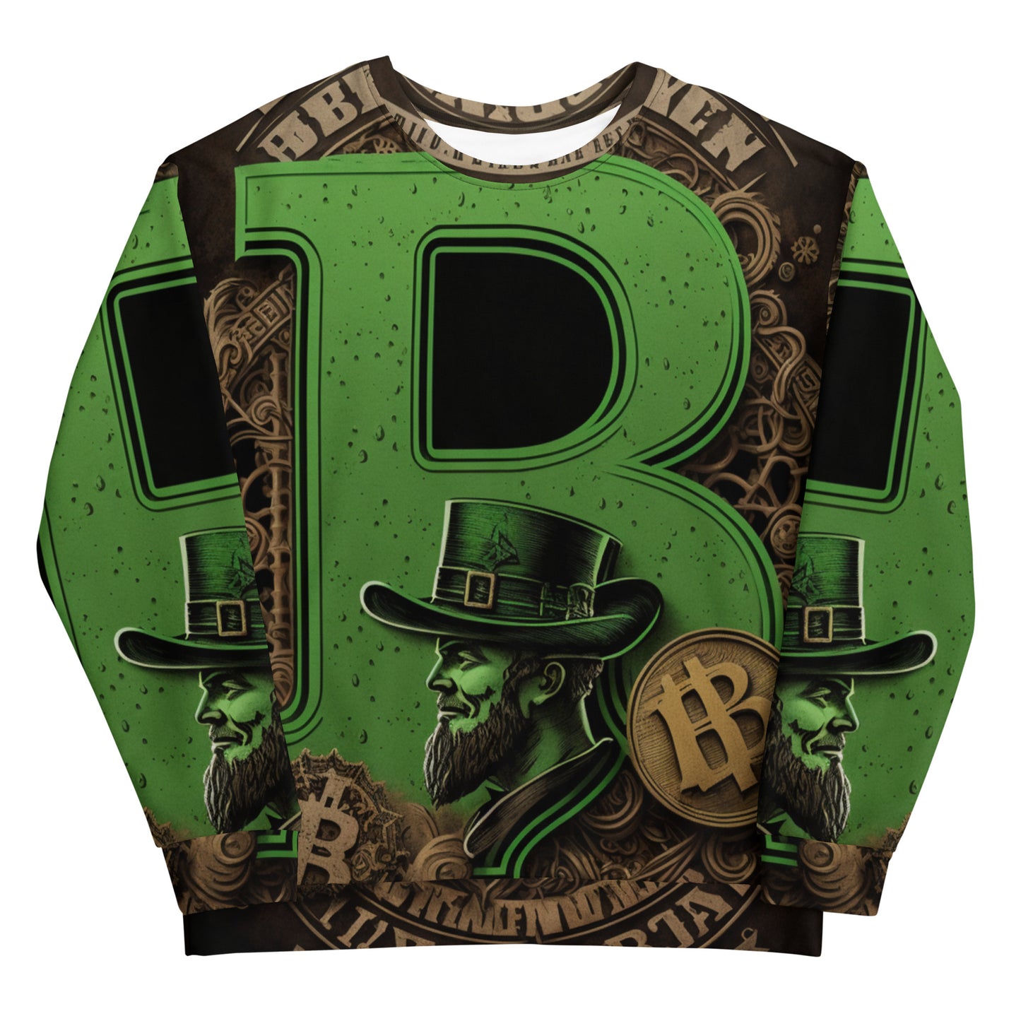 Bitcoin Saint Patrick Gold Sweatshirt