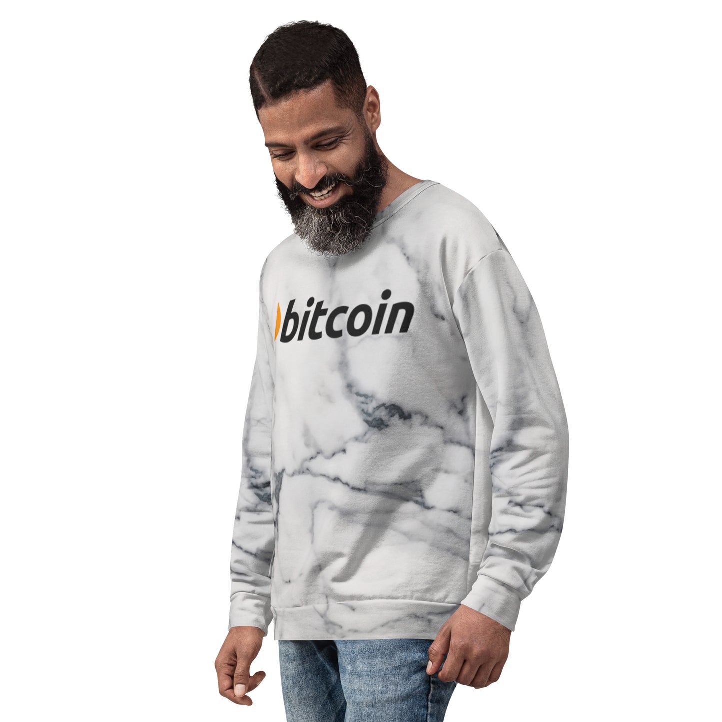 Bitcoin Marble Sweatshirt printful