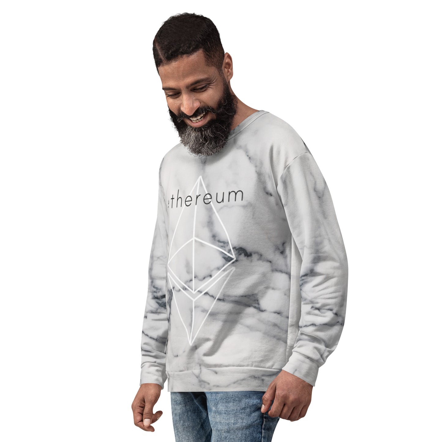 Ethereum Marble Logo Sweatshirt printful