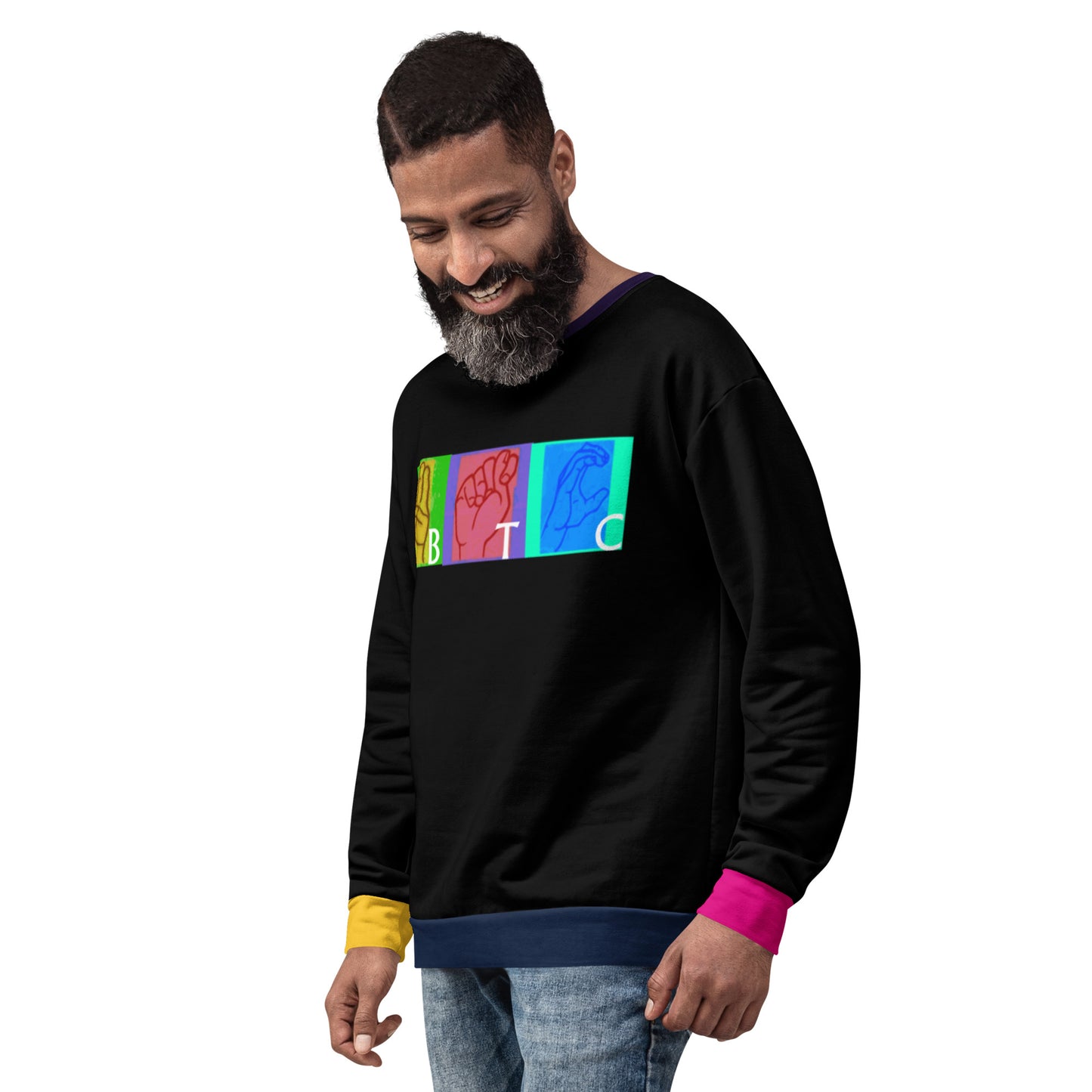 Bitcoin Sign Colors Sweatshirt