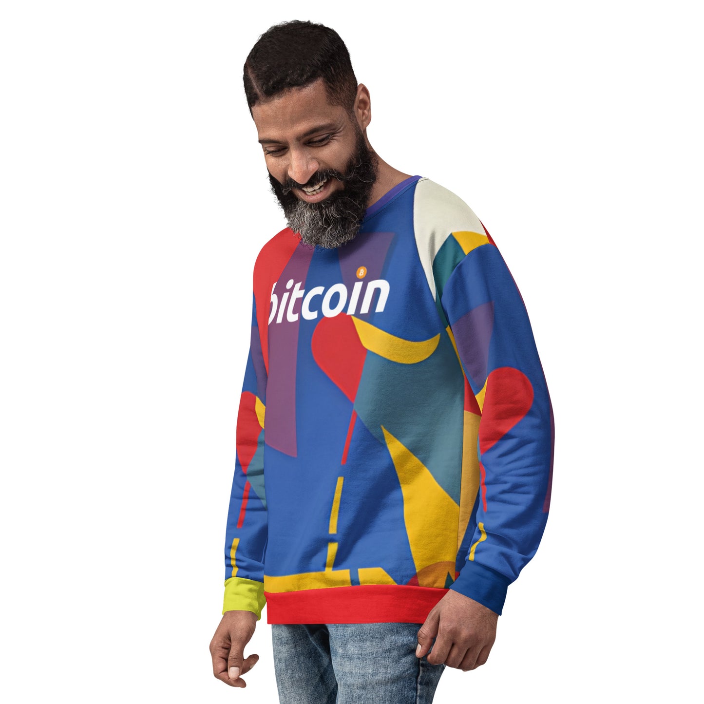 Bitcoin Colorwave Sweatshirt printful