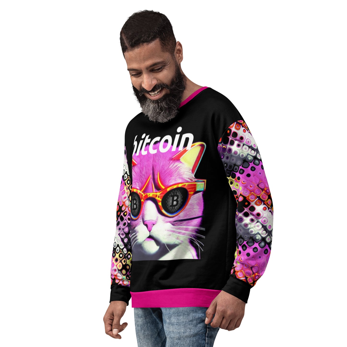 Bitcoin Cat Sweatshirt printful