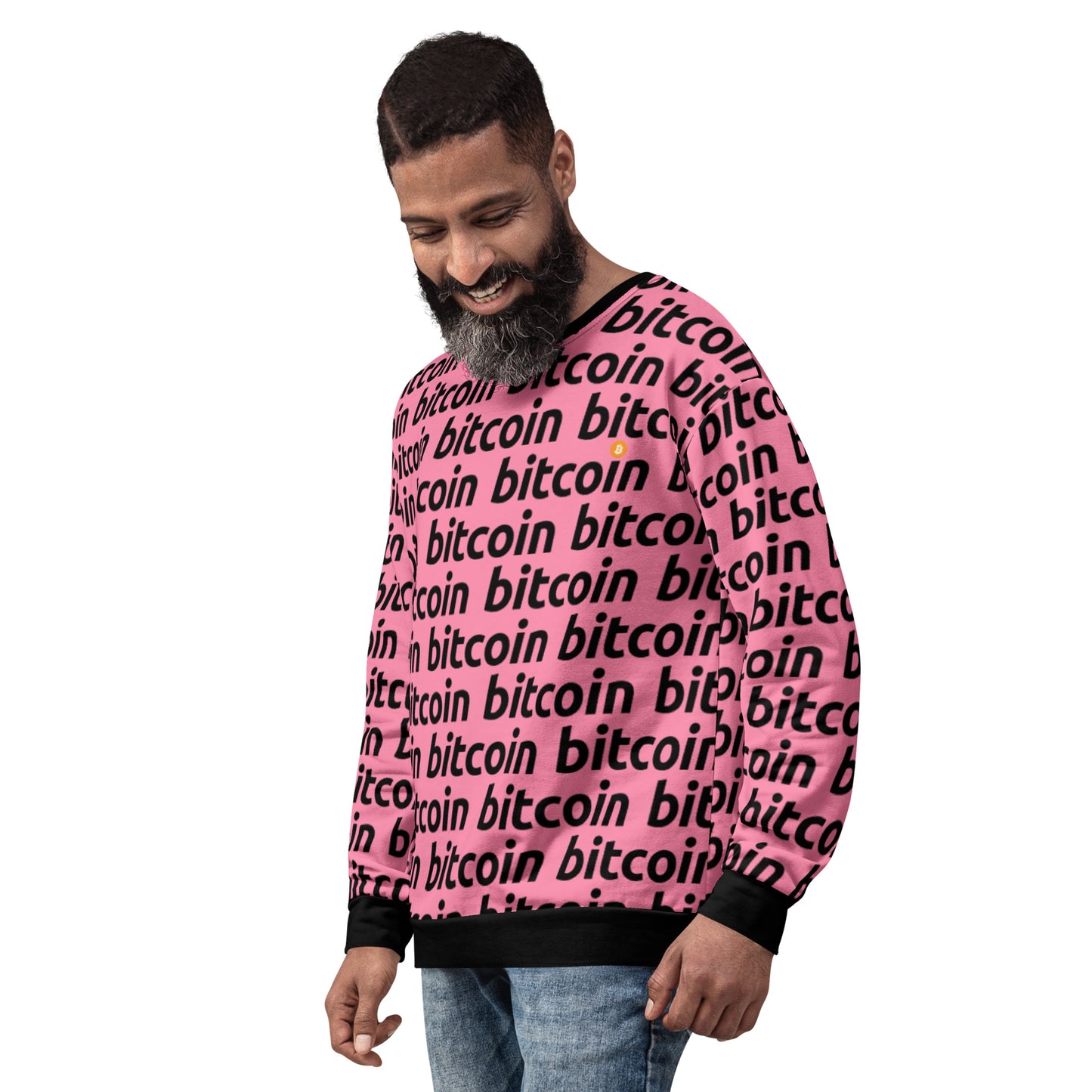 Bitcoin Rosa Sweatshirt printful
