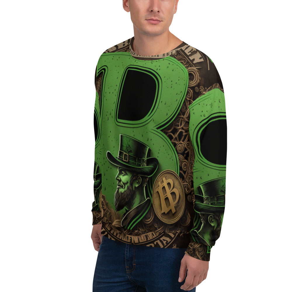 Bitcoin Saint Patrick Gold Sweatshirt